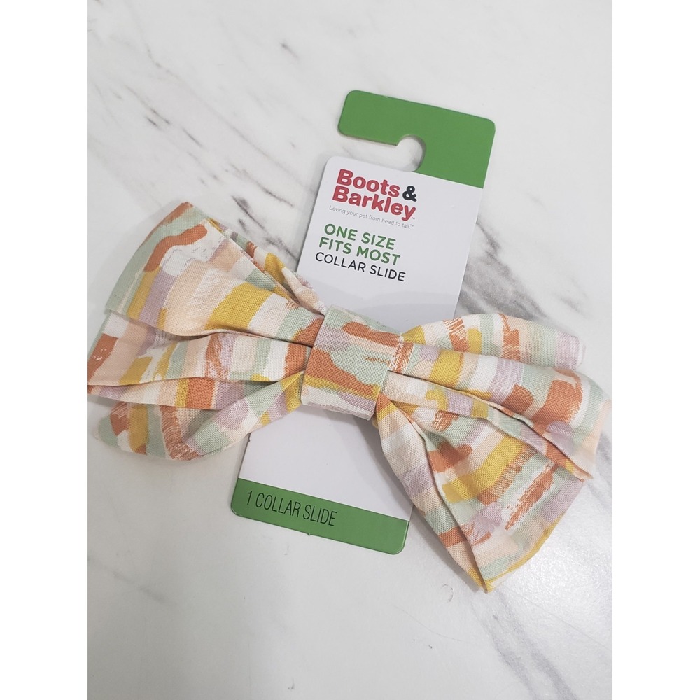 Boots & Barkley Pet Bow Tie Pastel Collar Preppy Dressy Wedding Dog Cat Fall